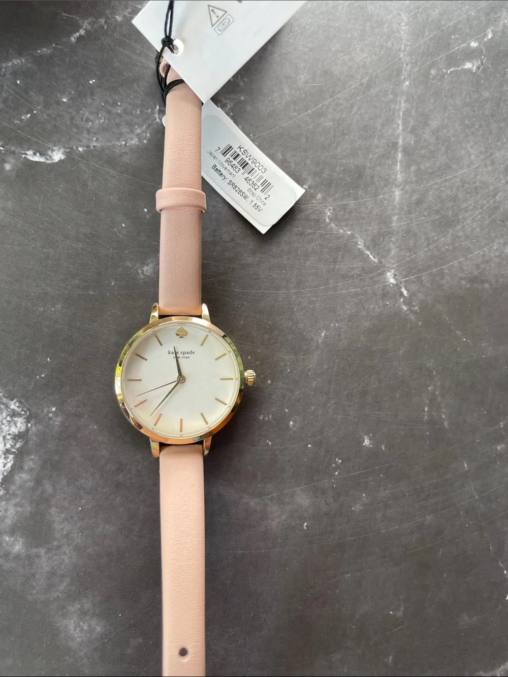 New Kate Spade New York Blush Pink Leather Watch